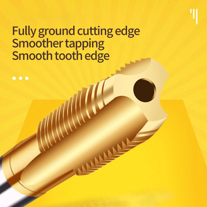 Metal çelik alüminyumda musluk ve kalıp setleri için hassas diş temel aracı için titanyum kaplama musluklar - Product Image 4