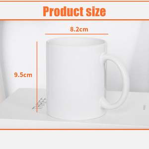 Tazas de Porcelana Personalizadas de 11 oz, para Sublimación, con Revestimiento Exterior Blanco y Color Interior, Tazas de Cerámica de 11 oz con Asa de Color - Product Image 3