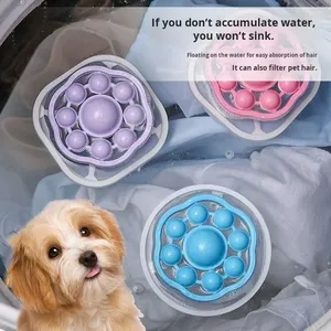 PVC làm sạch vết bẩn loại bỏ bóng máy giặt đối tượng nổi vật nuôi lông Lint tóc Catcher nổi đối tượng túi lọc - Product Image 3