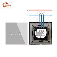 Interrupteur intelligent WiFi Zigbee KLASS UK EU Tuya compatible avec Alexa Google CE CB, interrupteur mural avec télécommande pour maison intelligente