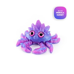 Feeron Jouet Crabe en PLA Imprimé en 3D, Articulé, Dégradé Bleu-Vert, Créature Marine Réaliste, Modèle Fantastique, Durable, Unique, Décoration Maison - Product Image 3