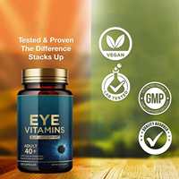 Capsules de vitamines pour les yeux avec lutéine et zéaxanthine, complément alimentaire végétalien quotidien pour la santé oculaire des adultes, 120 capsules