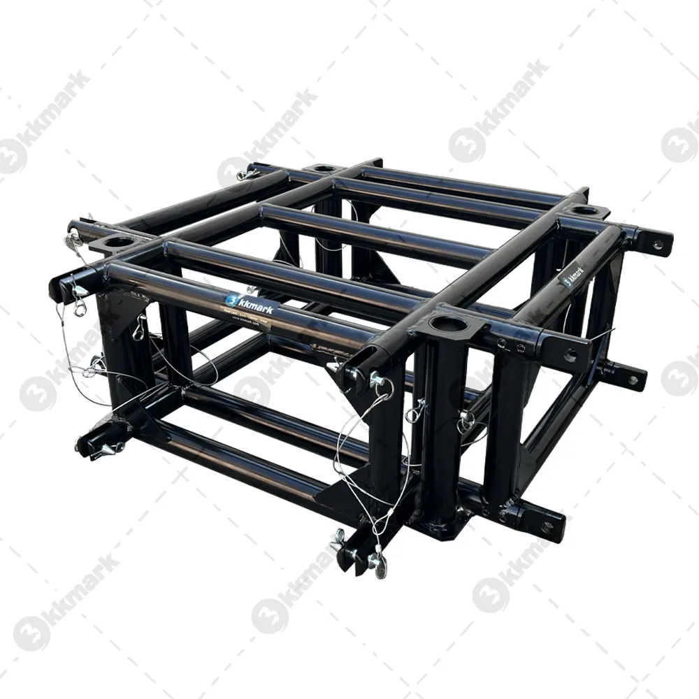 kkmark custom type extended telescopic legs 4 Way Tyler GT Truss Structural Corner Block for PRT pre rig truss