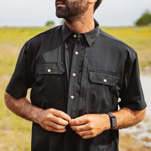 Camisa de pesca con bolsillos y botones, de secado rápido, con protección solar SPF50, de bambú, personalizada, fina, para otoño. - Product Image 2