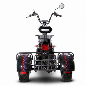 Triciclo Elettrico con <span class=keywords><strong>Ruote</strong></span> Larghe, Bicicletta Elettrica <span class=keywords><strong>a</strong></span> <span class=keywords><strong>Tre</strong></span> <span class=keywords><strong>Ruote</strong></span> per Adulti con Vano Portaoggetti - Product Image 3