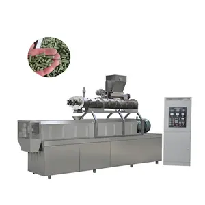floating fish feed wet extruder machine twin screw floating fish feed production line pellet machine