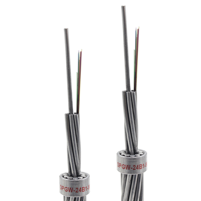 ALUMINUM TUBE OPGW 24 48 OPGW Optical Ground Wire Composite Overhead Aerial Fiber Optic Cable Power System Fiber Optic Cable