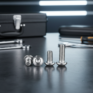 304 Edelstahl M8 Flachkopfschraube mit Innensechskant und Schlitz - Product Image 2