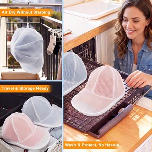 Cage de lavage pour casquettes de baseball, nettoyeur de casquettes pour machine à laver ou lave-vaisselle - Product Image 6
