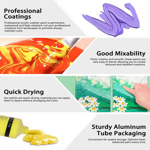 Agente de Brillo Acrílico <span class=keywords><strong>para</strong></span> Cuero, Pintura <span class=keywords><strong>para</strong></span> Cuero <span class=keywords><strong>para</strong></span> <span class=keywords><strong>Zapatillas</strong></span> DIY, 12 Colores, 75 ml, Individual, Impermeable y Resistente a la Decoloración, Venta al por Mayor Transfronteriza - Product Image 4