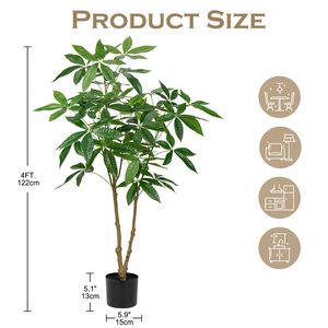 Tik Tok Fengshui giả tiền cây trong nhà giả chậu cây nhân tạo <span class=keywords><strong>pachira</strong></span> cây Quà Tặng May Mắn may mắn cho trang trí văn phòng nhà - Product Image 5