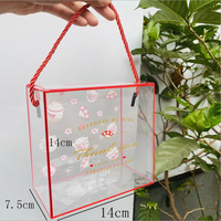 Kotak Plastik PVC PET PP Transparan Jual Laris dari Produsen, Kotak Hadiah Lipat DPET Portabel untuk Permen/Kue dengan Logo Kustom