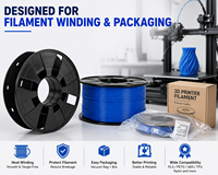Bobine vide en plastique ABS de 155 mm, 0,25 kg, recyclable, pour filament d'imprimante 3D industrielle, surface lisse, noire, durable