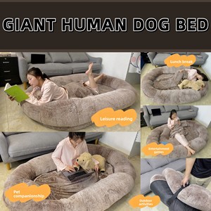 İnsanlar ve Köpekler İçin Ekstra Büyük Çıkarılabilir Yıkanabilir Evcil Hayvan Yatağı, Tembel Kanepe Tasarımı, Montaj Gerektirmez - Product Image 4