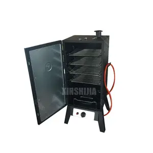 Outdoor vertical commercial rotisserie sausage fish meat bbq smoker,bbq sausage meat smoker machine