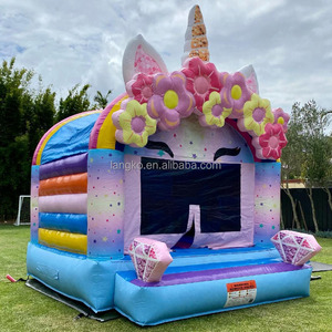 Bonbons fleur crème glacée gonflable videur toboggan sautant château <span class=keywords><strong>achat</strong></span> gladiateur inflables château gonflable - Product Image 2
