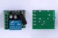 Interruptor remoto de 315/433Mhz 12V, sistema de Control remoto de un canal para control remoto de luz/motor/puerta de garaje