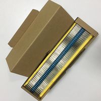 Resistor Film Logam MF Stabilitas Tinggi 1/2W Toleransi 1% 0.1-1M Ohm Untuk Penggunaan Peralatan