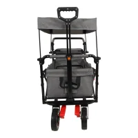 Chariot de camping pliable pour enfants, idéal pour le camping, les pique-niques et la randonnée, avec harnais de sécurité à 5 points, vente en gros