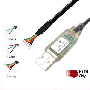 Puce Rs232/Rs485 Ftdi coque transparente USB vers câble série à extrémité ouverte - Product Image 5