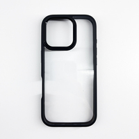 Pour iPhone16 15 Pro étui de téléphone antichoc avec Protection de lentille en métal couverture personnalisée Transparent PC couleur TPU étuis de téléphone portable