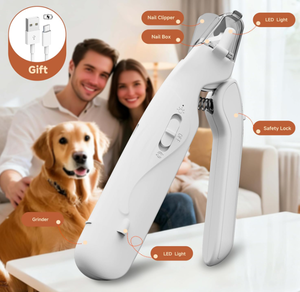 <span class=keywords><strong>Prix</strong></span> de gros du fabricant, coupe-ongles et lime à ongles pour <span class=keywords><strong>chat</strong></span> 2 en 1, sûr, portable, électrique, rechargeable, outil de toilettage pour animaux de compagnie, lumière LED - Product Image 1