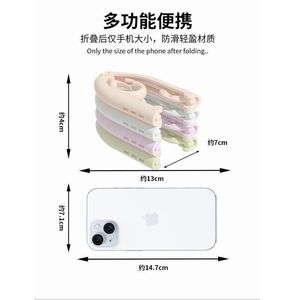 Travel Folding Hanger Portable Multi Functional Clothes Organizer Hook Type Polygon Shape Gray And Light Blue - Product Image 5