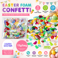 Confettis Lapin Pailleté Personnalisé Thème Pâques pour Décoration de Table et Fête de Pâques