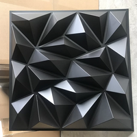 Panneaux muraux modernes en PVC 3D rétroéclairés par LED, imperméables, pour la décoration intérieure/extérieure des chambres et des centres commerciaux, autocollants