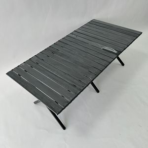 Table de pique-nique portable personnalisée 4-8 personnes Table de camping pliante en acier au carbone Table pliante de camping enroulée d'oeufs légère - Product Image 3