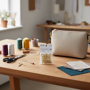 Anelli connettori in metallo ILAN 8g placcati oro per accessori fai da te per borse - Product Image 2