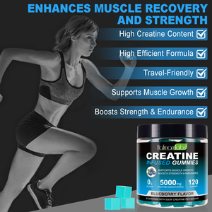 Hatmanlabs Sport Nutrition Pre-entrenamiento Creatine Infused Gummy Suplemento 5000mg Creatine Gummies para Fitness Entrenamiento Físico - Product Image 3