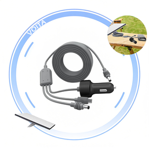 Cable de Datos USB Estándar de 2 Metros, DC5521 Tipo C, 5A, Carga Rápida, Cubierta de PVC de Cobre Puro, Encendedor - Product Image 1