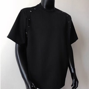 Camiseta de Manga Corta de Algodón Puro Estilo Americano para Hombre, Verano 2025, Nueva, Color Sólido, Sin Mangas, con Cuentas, Ecológica, Casual, Moderna - Product Image 5