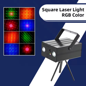2025 New mini âm thanh kích hoạt hợp kim đôi Led RGB DJ Disco ánh sáng Laser LED chiếu bên chiếu sáng cho Đảng thanh - Product Image 3