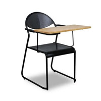 Muebles Escolares, Escritorio y Sillas de Estudio de Madera para Aula o Sala de Capacitación con Tablero de Escritura