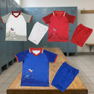 Maillot de football Haïti 2026 domicile/extérieur pour bébés garçons, manches courtes, 100 % polyester, antibactérien, tenue de sport - Product Image 3