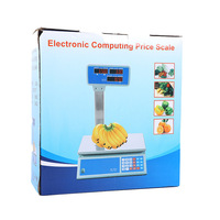 Timbangan Elektronik Digital 30KG/35KG/40KG dengan Printer Struk/Nota Terintegrasi, Barcode, untuk Penggunaan Komersial, Timbangan Label, OEM ODM