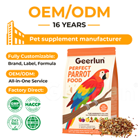 Alimentation pour oiseaux à base de calcium, phosphore et légumes, fabriquée en usine OEM, favorise la solidité du bec, alimentation idéale pour les perroquets