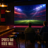 Mur vidéo LCD 49 pouces, cadre de 3,5 mm, écran de raccordement matriciel 2x2 3x3, revêtement anti-reflet, luminosité 700 cd/m² pour bar sportif