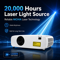 Projecteur laser WUXGA 4600 lumens ISO 1920x1200 pour salle de réunion d'affaires, salle de classe, éducation