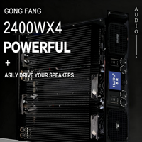 Amplificateur de puissance numérique professionnel HD-A480 4 canaux Classe D 4x2400W 8ohm en pont 9120W PFC pour scène et sonorisation Line Array