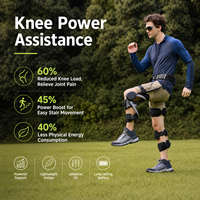 Exosquelette tout-terrain avec articulation du genou amortissant les chocs, pour la marche sur neige en climat froid, combinaison imperméable à assistance électrique pour la randonnée et l'escalade
