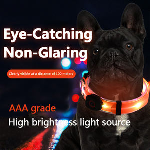 Correa de perro <span class=keywords><strong>LED</strong></span> recargable por USB SinSky, correas reflectantes impermeables para mascotas, correas de PVC iluminadas, correa de perro para entrenamiento de perros para caminar - Product Image 2