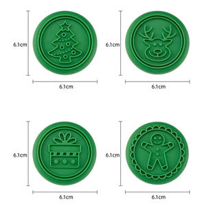 シリコンDIYクリスマスと毎日焼くクッキースタンプクッキーカッタービスケットセット - Product Image 4