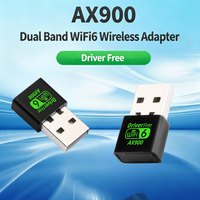 Adaptador USB AX900 de Doble Banda 2.4g/5ghz, Tarjeta de Red Inalámbrica WiFi 6, Adaptador USB 2.0 para Windows 10/11