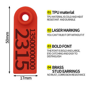 HED-ET102 Ушные бирки для свиней, коз, Ушные бирки для овец, крупного рогатого скота, овцы, коры и т. д., Ушные бирки для животных - Product Image 2