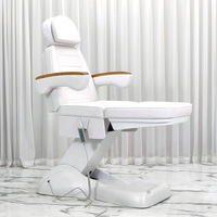 Lit de beauté électrique de luxe GZ, lit de traitement facial ergonomique, fauteuil de massage réglable pour spa médical avec accoudoirs