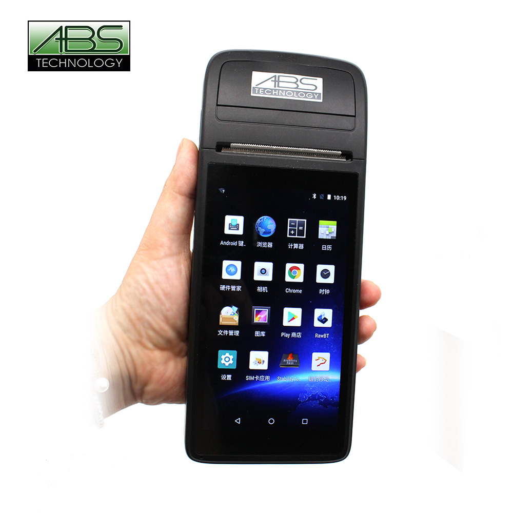 Портативный портативный POS-терминал с 5 дюймов GPS Wifi BT Dual Sim NFC USB подключение портативный принтер мобильный PDAs