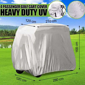 Housse de protection pour voiturette de golf 4 places, 280x120x168cm, tissu Oxford résistant aux UV et imperméable - Product Image 1